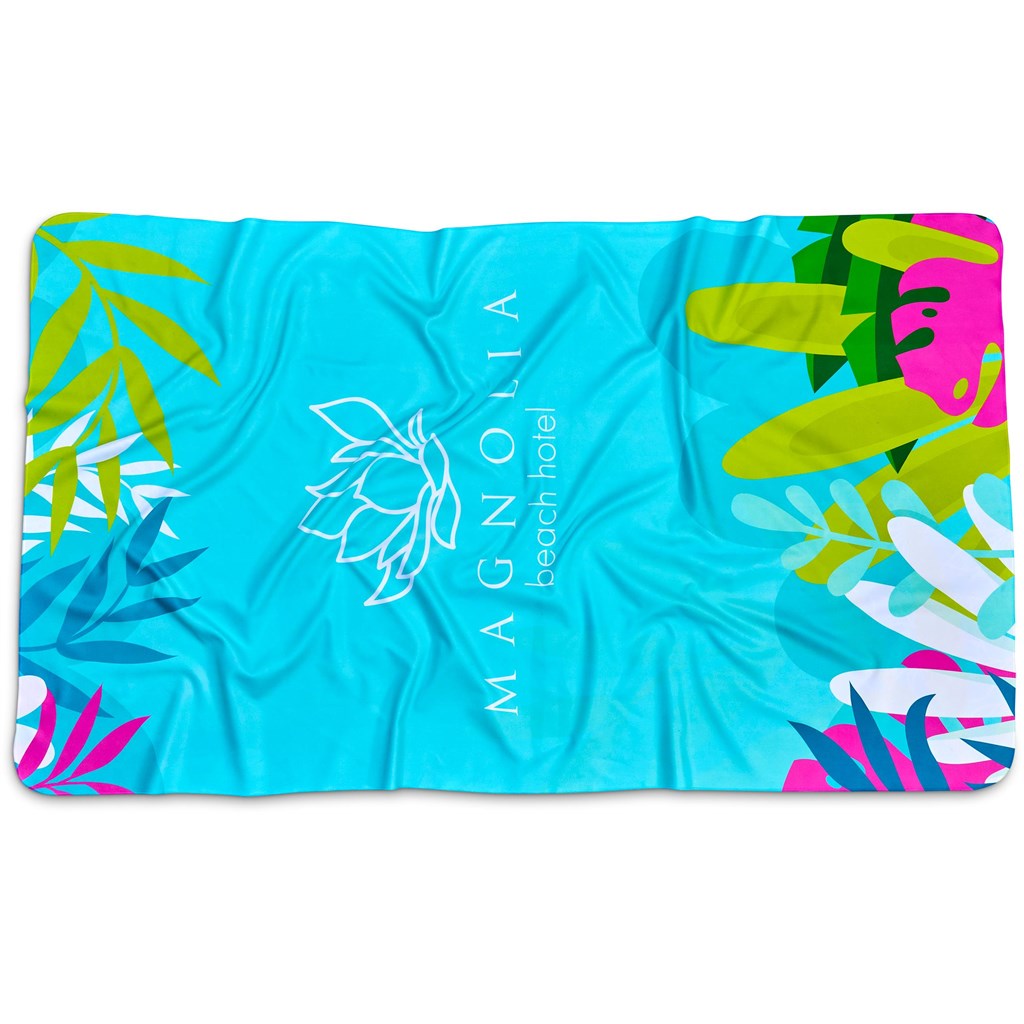 Pre-Printed Sample Hoppla Hula Beach Towel - Double-Sided Branding - Image 5
