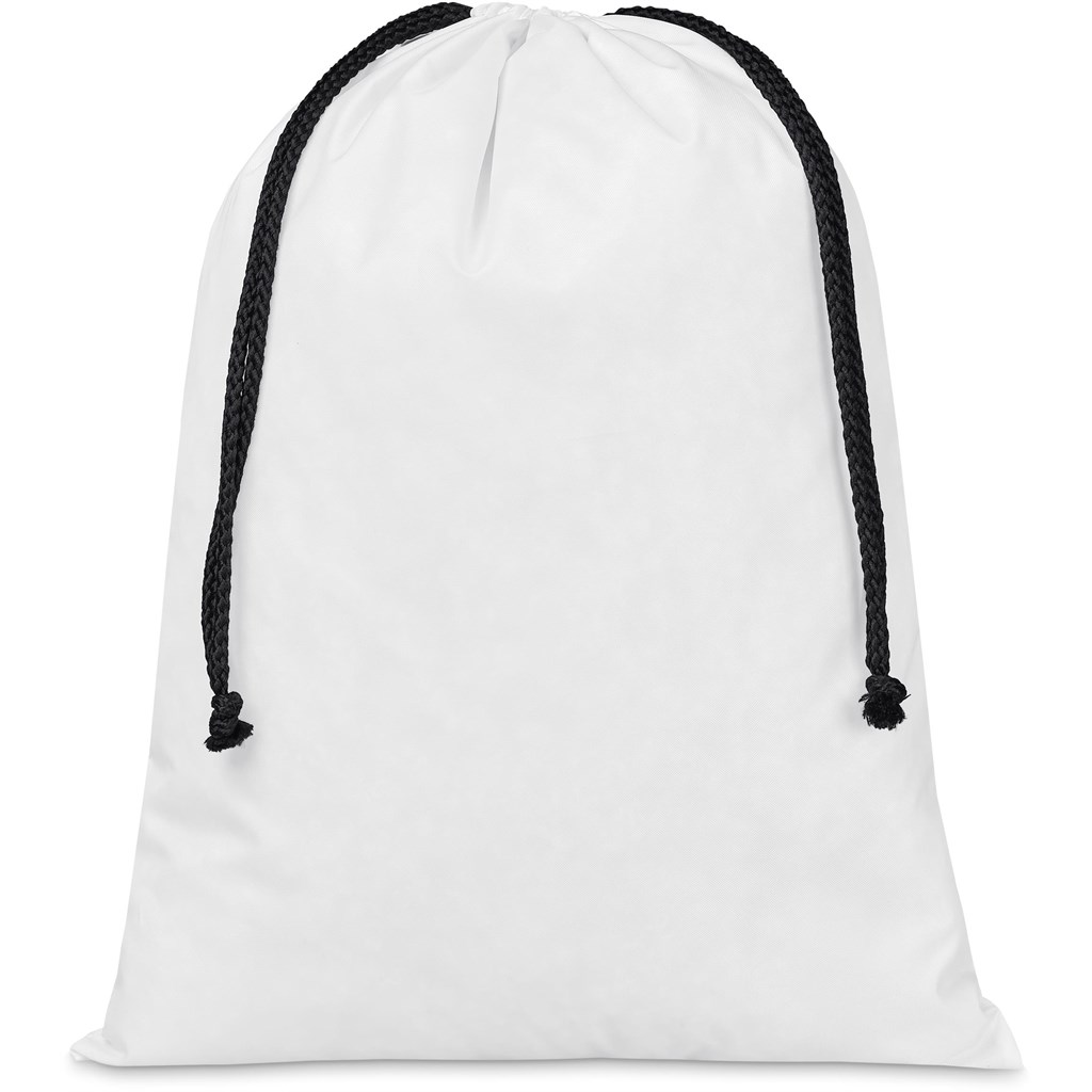 Pre-Production Sample Hoppla Benguela Jumbo Polyester Drawstring Pouch - Image 5