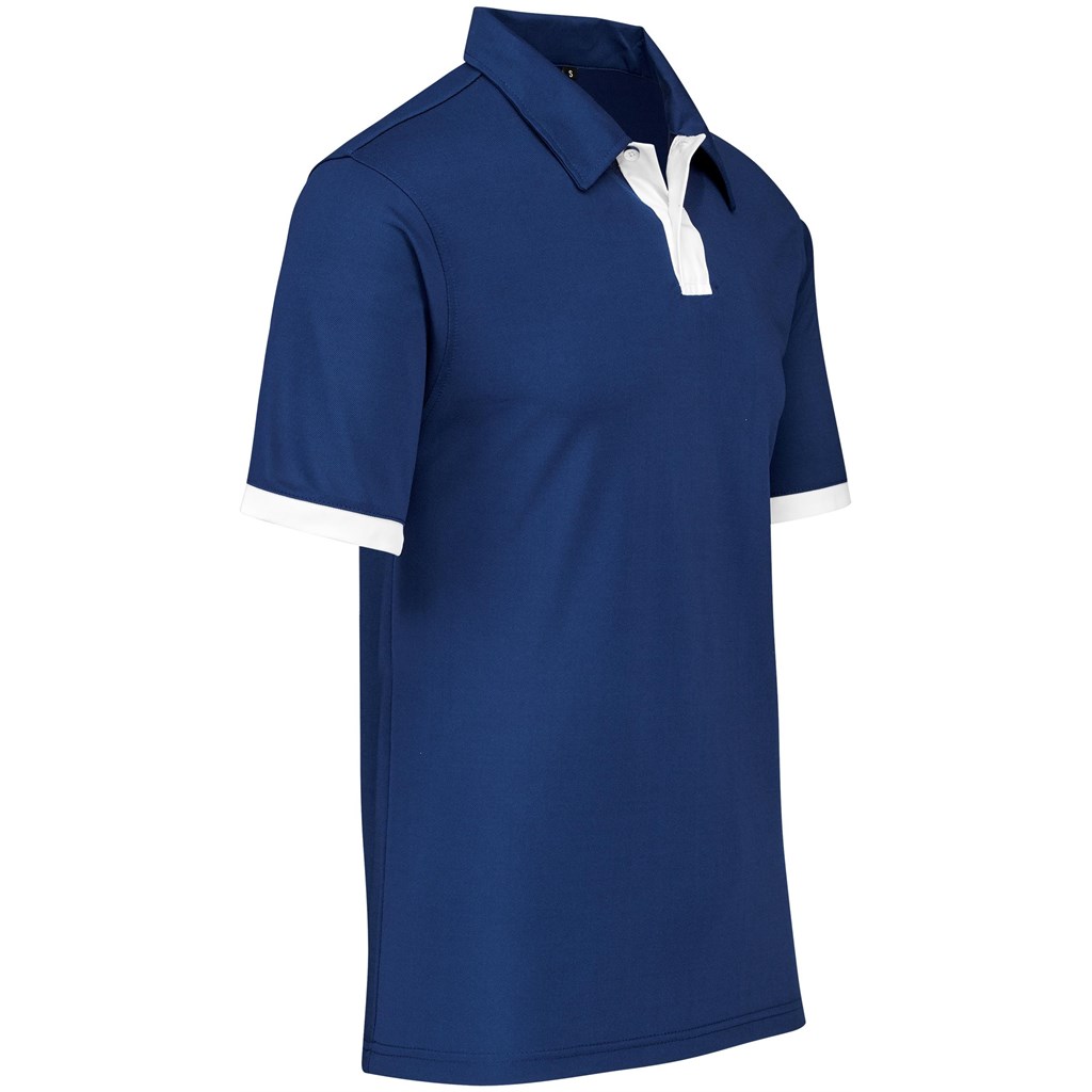 Mens Contest Golf Shirt - Navy - Image 4